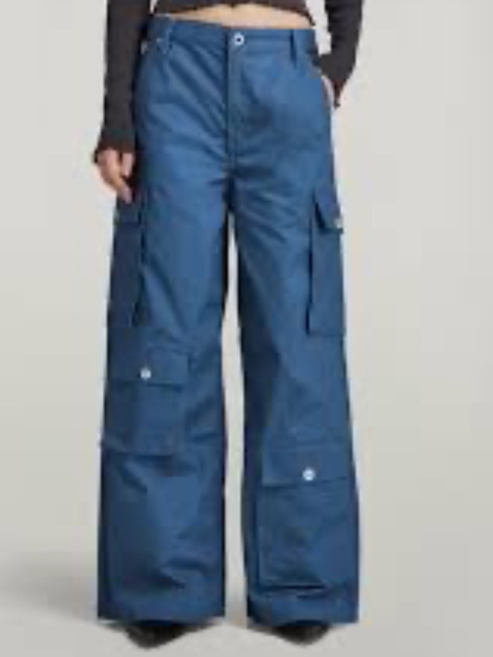G-Star Raw Women’s Mega Cargo Blue Flare Wide-Leg Jeans/Pants. NWT. 28